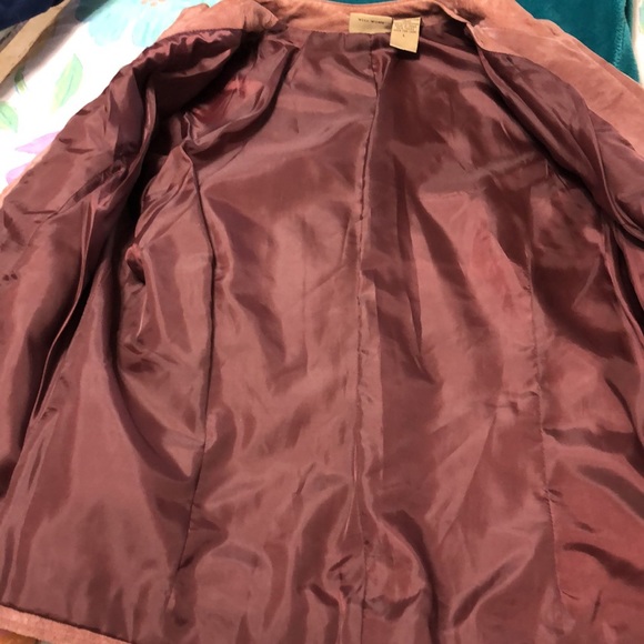 Ruff Hewn mauve suede jacket size L. No rips, no flaws - Picture 10 of 12